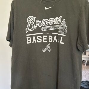 Nike Dri-FIT Athletic Tee in Olive Green